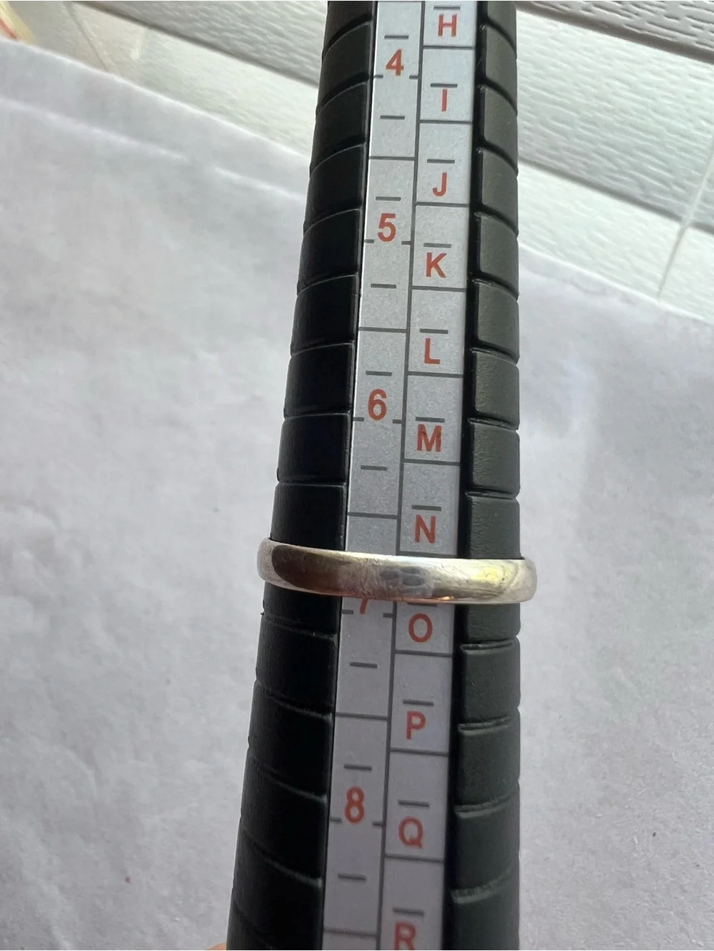 Artisan Signed Silver Ring with Teal-Green Oval Stone